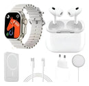 Combo X8 Ultra — SmartWatch + Audífonos In Ear + Power Bank inalámbrico ¡